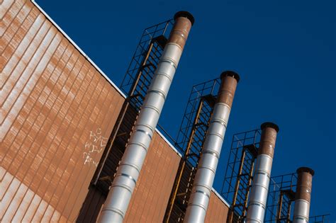 Stainless Factory Chimneys | Copyright-free photo (by M. Vorel) | LibreShot