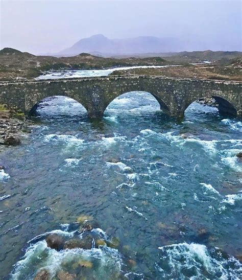 River Sligachan passing swiftly under the bridge, Isle of Skye. | Isle ...