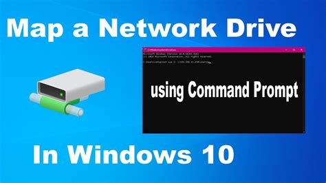 How to map network drive using Command Prompt on Windows 10 - YouTube