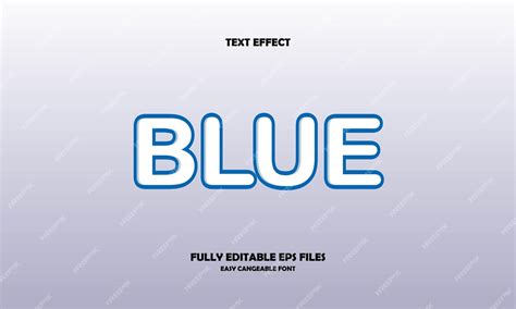 Premium Vector | Blue text effect