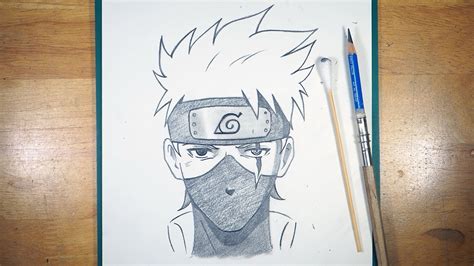 Kakashi Drawing In Pencil