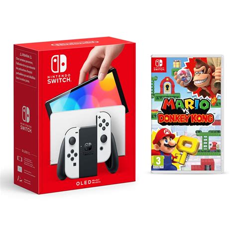 Nintendo Switch OLED White & Mario vs Donkey Kong Bundle | Smyths Toys UK