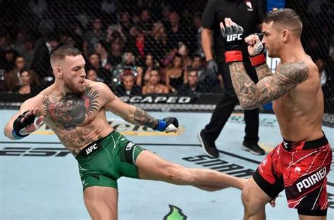 Moment Conor McGregor snaps ankle in UFC horror show with Dustin ...