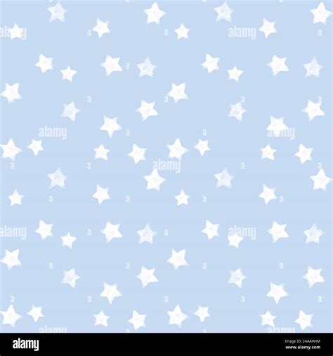 Seamless pattern. Kids prints. White stars. Watercolor. Blue background. Print quality Stock ...