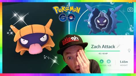 FULL ODDS SHINY SHELLDER CAUGHT & SHINY CLOYSTER EVOLUTION in Pokemon Go! - YouTube