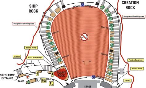 Red Rocks Seating Chart View