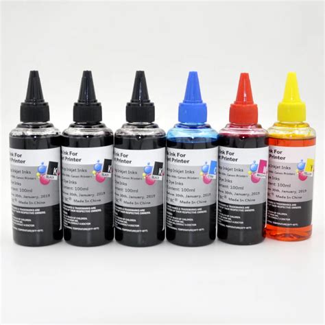 600ml Special Refill Dye Ink Kit for Canon Inkjet Printer CISS Ink ...