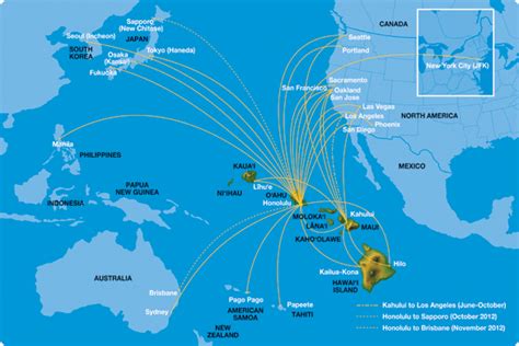 Hawaiian Airlines route map