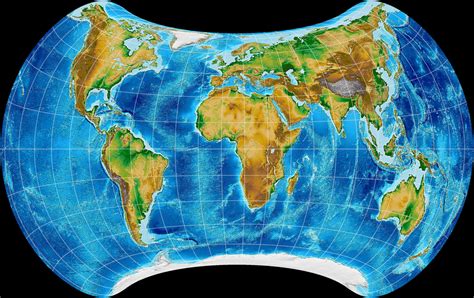 License Info: Topographic World Map (Strebe 1995)