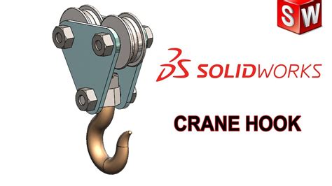 Crane Hook Tutorial - Solidworks Tutorial (With Orignal Drawing) - YouTube