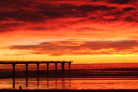 Sunrise at New Brighton Pier this morning : r/newzealand