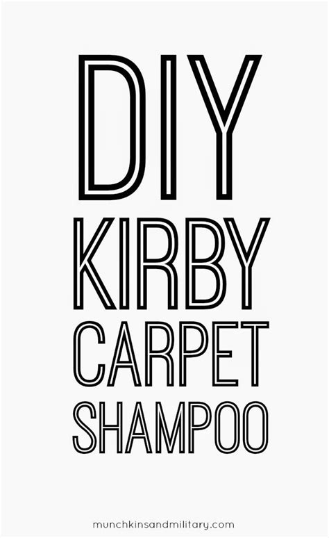 Homemade Kirby Foaming Carpet Shampoo Recipe | Kirby carpet shampoo ...