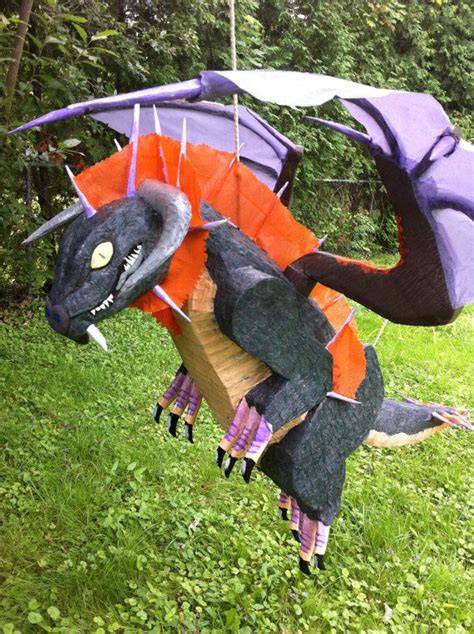 Items similar to Large Custom Made Dragon pinata on Etsy | Dragon birthday parties, Elegant ...