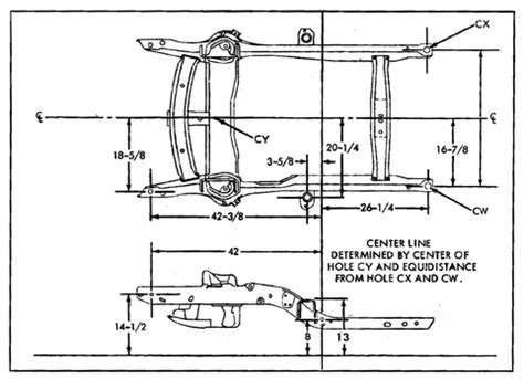 1st gen Camaro subframe dimensions