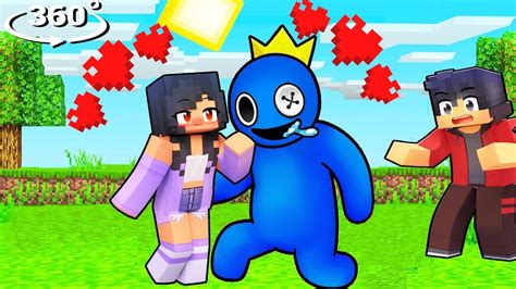 APHMAU KISS RAINBOW FRIENDS BLUE (NEW BOYFRIEND) - Minecraft 360° - YouTube