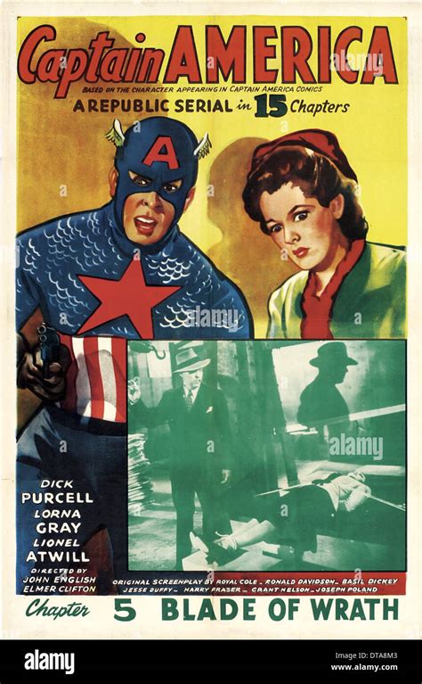 MOVIE POSTER CAPTAIN AMERICA (1944 Stock Photo - Alamy