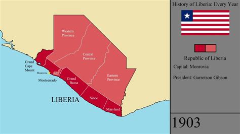 The History of Liberia: Every Year - YouTube