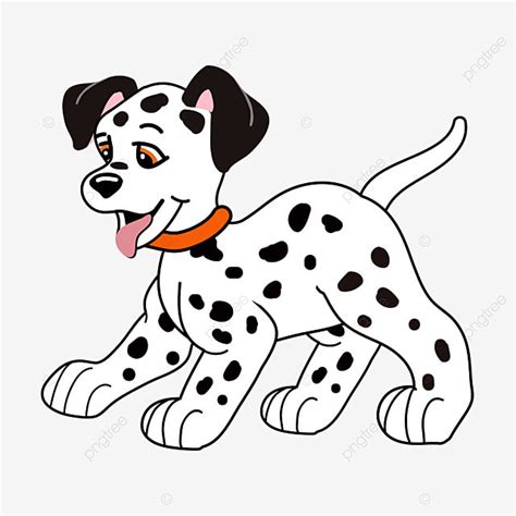 Dog Collar Clipart Vector, Spotted Dog Cartoon Red Collar Picture Creativity, Spotted Dog, Spot ...