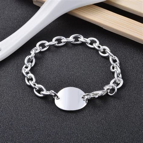 925 Sterling Silver Chain Links Bracelet For Women Wholesale Charm ...