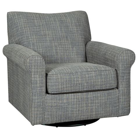 Ashley Signature Design Renley Swivel Glider Accent Chair with Rolled ...