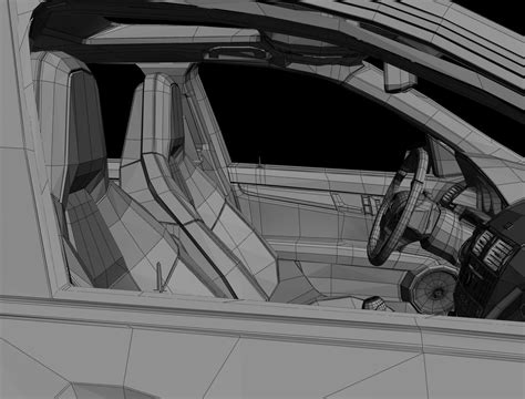 mercedes c63 interior wip | CGTrader