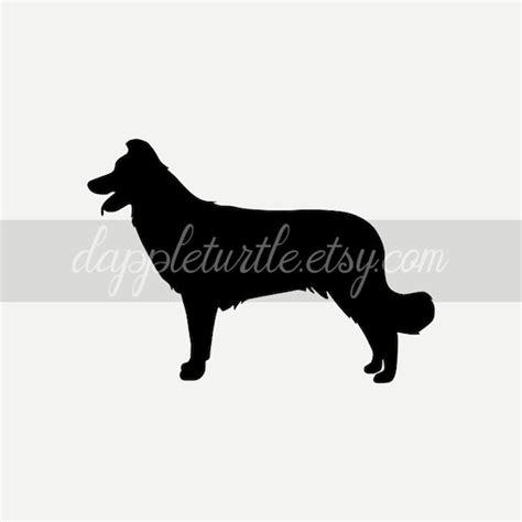 Border Collie Silhouette Svg