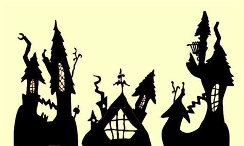 Halloween Town Life Sized Nightmare Wall Decal Mural 5 feet | Etsy ...