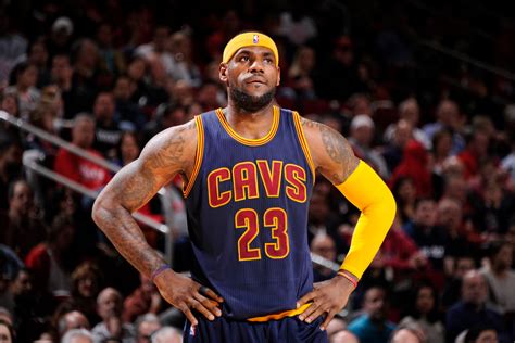 Lebron James wearing blue Cavs #23 jersey HD wallpaper | Wallpaper Flare