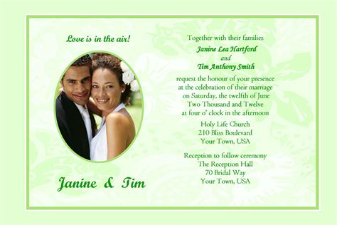 Sample Wedding Invitation Template Wording – Invitation Templates