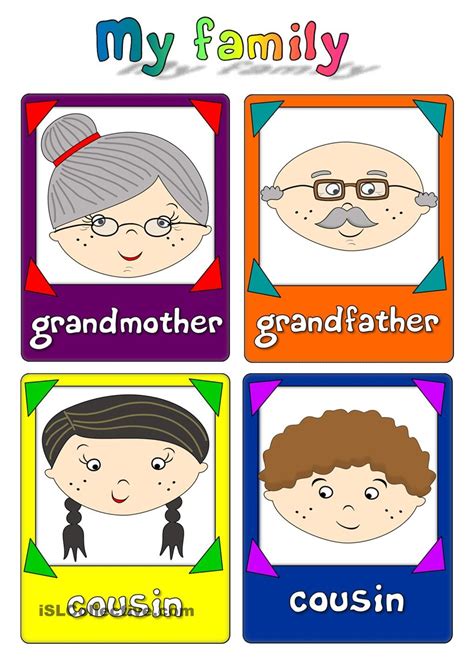 My family - flashcards | Family activities preschool, Family worksheet, Preschool family theme