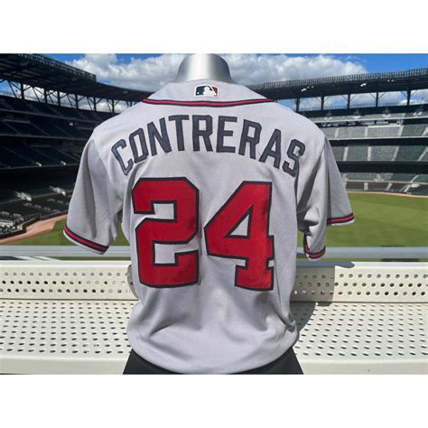 William Contreras Game-Worn Jersey - 2021 World Series Game 6 - Size 46 ...