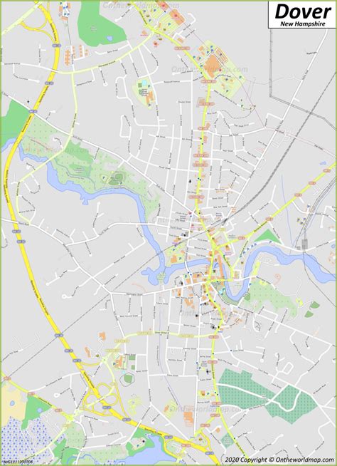 Dover Map New Hampshire U S Maps Of Dover - FreePrintable.me