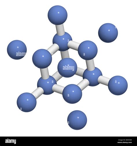 Pure silicon (Si, silicium), crystal structure. Main building Stock ...