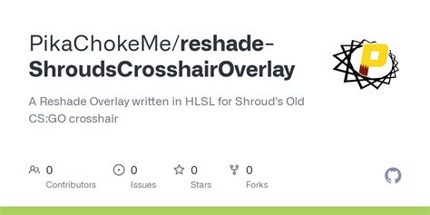 GitHub - PikaChokeMe/reshade-ShroudsCrosshairOverlay: A Reshade Overlay ...