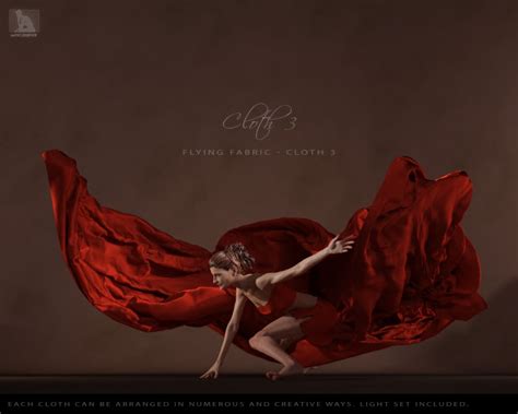 Flying Fabric - Artistic Flowing Cloth Pieces | Daz 3D