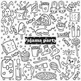 Pajama Party Coloring Pages Getcoloringpagescom Sketch Page sketch template