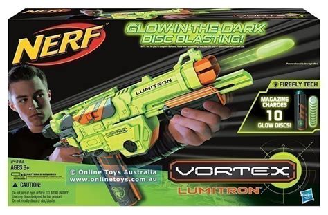 Nerf - Vortex - Lumitron Glow-in-the-Dark Disc Blaster - Online Toys ...