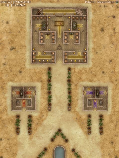 Great Pyramid of Pharra, Interior [battlemap] [30x40] : r/FantasyMaps