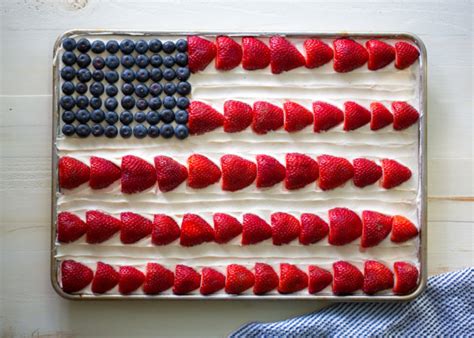 American Flag Sheet Cake