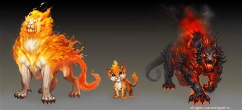 Fire Element Creatures by Maria Trepalina from /r/ImaginaryElementals ...