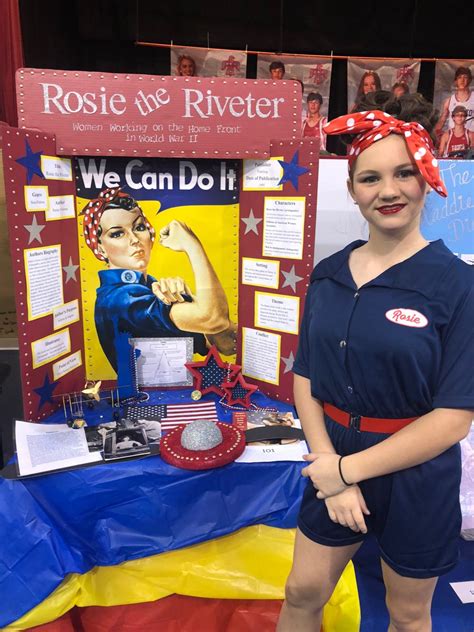 Pin by Jessica Fraga on Teach | Wax museum school project, Rosie the riveter history, Rosie the ...