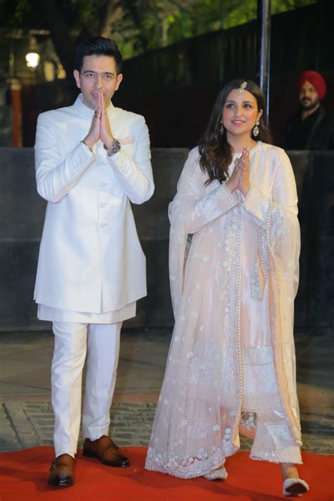 Parineeti Chopra And Raghav Chadha's Pristine Ivory-Hued Engagement