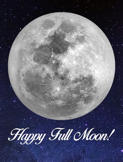 Happy Full Moon Glossy Photo Quality Greeting Card | Etsy