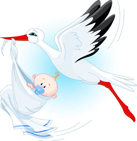 Stork Carrying Baby - ClipArt Best