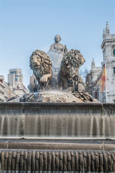 The Fountain of Cibeles in Madrid, Spain. Stock Image - Image of iberia ...