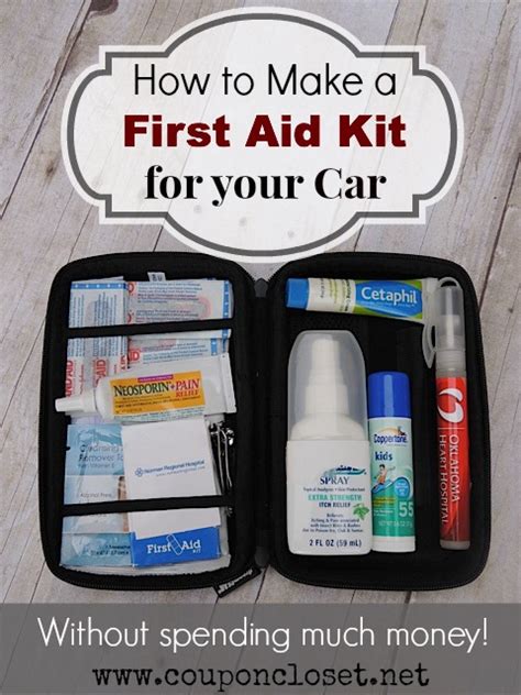 How to make a first aid kit for your car without spending much money