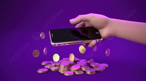 Digital Currency And Modern Technology Hands Holding Smartphone And ...