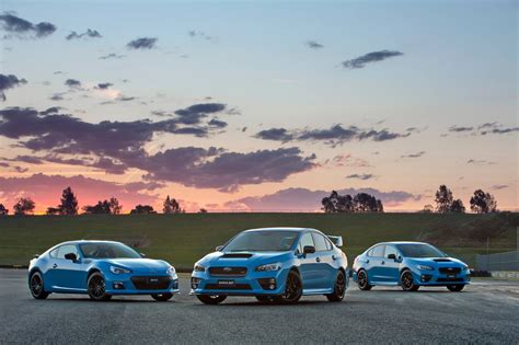 Limited edition hyper blue Subaru WRX, WRX STi and BRZ revealed ...