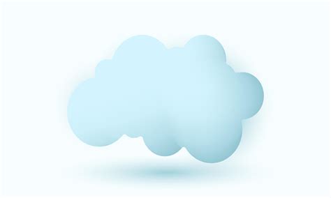 unique realistic cloud blue icon speech 3d design isolated on 12466355 Vector Art at Vecteezy