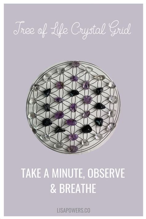 This crystal grid is deceiving because at first glance it seems simple, but take a moment with ...